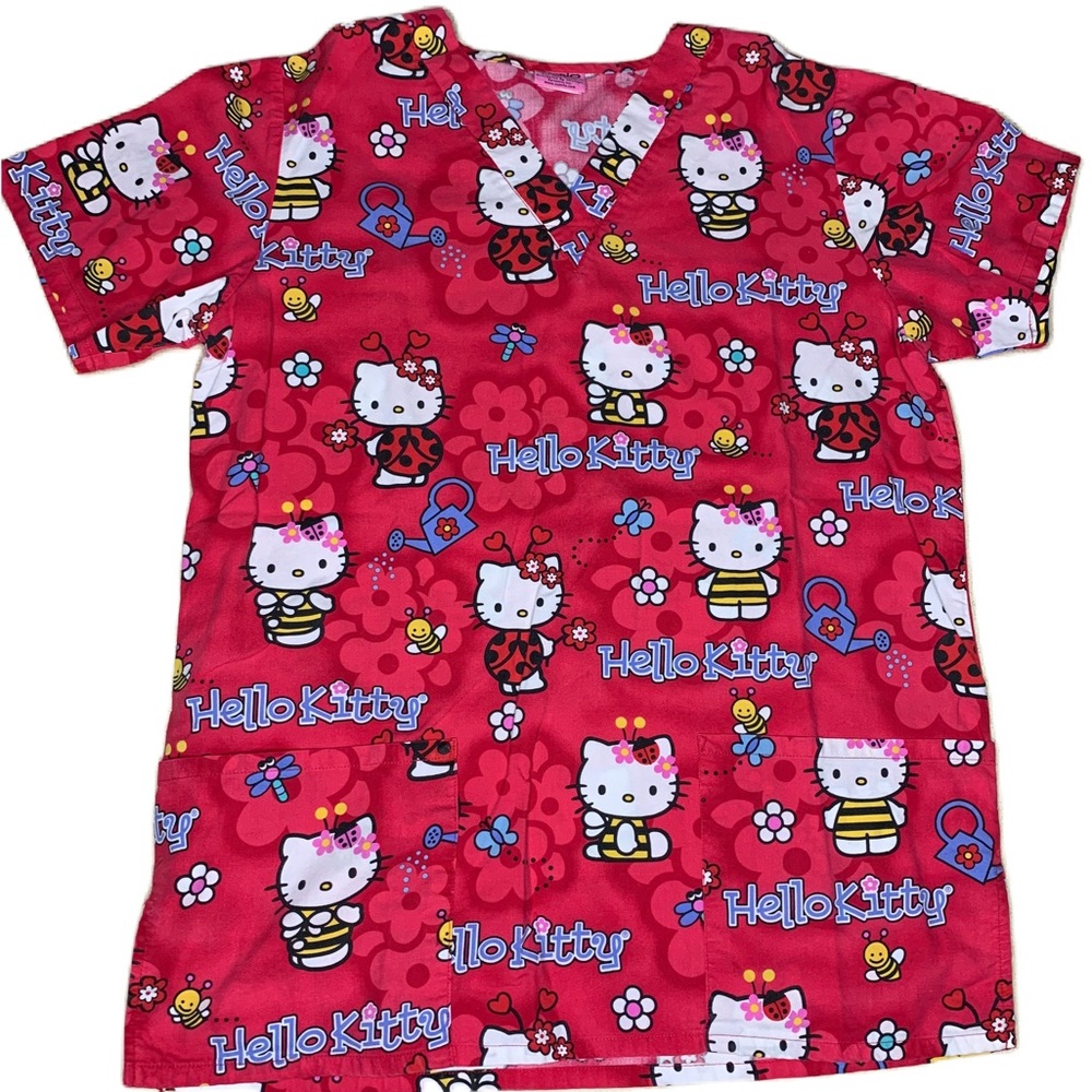 Hello Kitty Scrub top Size Small